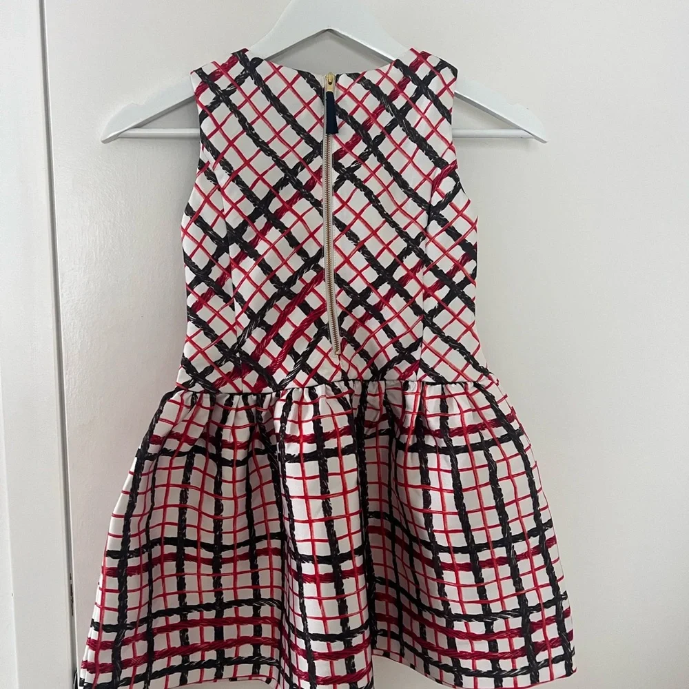 Crewcuts X Kid Made Modern Red and Black Plaid Kids Dress - Picture 6 of 7